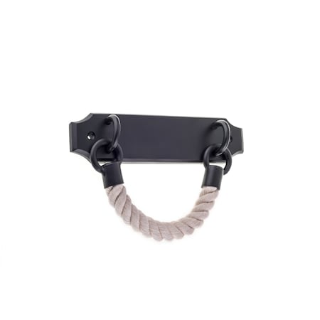 Richelieu 6 5/16 in (160 mm) Center-to-Center Matte Black Eclectic Forged Iron Drawer Pull BP9656160900