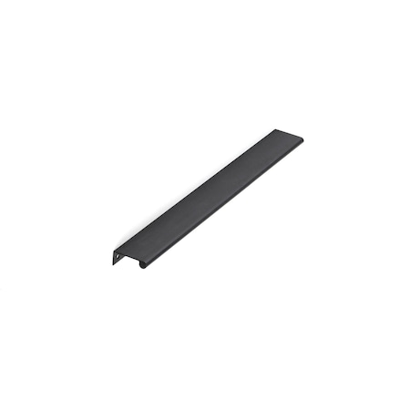 Richelieu 16 3/8-inch (416 mm) Center to Center Brushed Black Contemporary Edge Pull BP9696416990