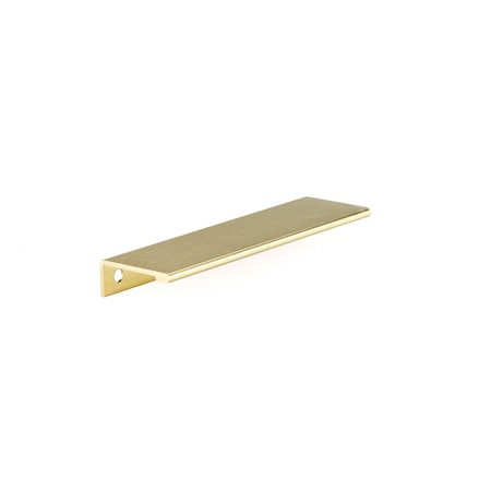 Richelieu 5-1/16 in. (128 mm) Center-to-Center Satin Gold Contemporary Edge Pull BP9898128166