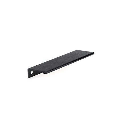 Richelieu 5 1/16 in (128 mm) Center-to-Center Brushed Black Contemporary Edge Cabinet Pull BP9898128990
