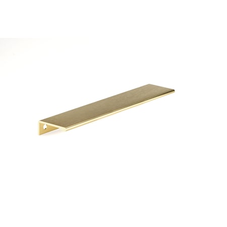Richelieu 7-9/16 in. (192 mm) Center-to-Center Satin Gold Contemporary Edge Pull BP9898192166