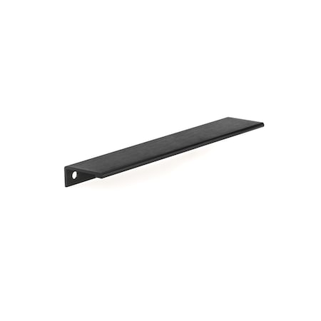 Richelieu 7 9/16 in (192 mm) Center-to-Center Brushed Black Contemporary Edge Cabinet Pull BP9898192990