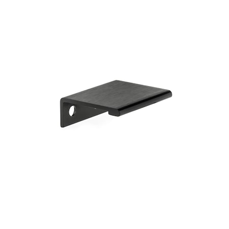 Richelieu 1-5/16 in. (33 mm) Center-to-Center Brushed Black Contemporary Edge Pull BP989833990