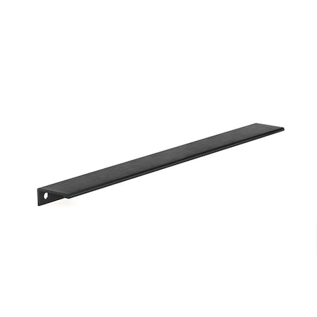 Richelieu 16 3/8 in (416 mm) Center-to-Center Brushed Black Contemporary Edge Cabinet Pull BP9898416990