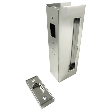 Richelieu CL400 Cavity Sliders Magnetic Pocket Door Handle, Privacy, Matte Black CL400A0029