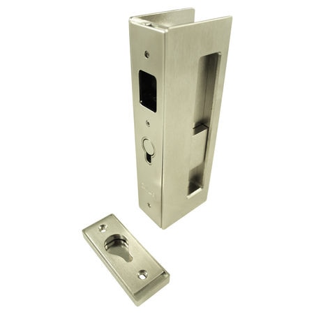 RICHELIEU HARDWARE CL400 Cavity Sliders Magnetic Pocket Door Handle, Privacy, Chrome CL400B0328