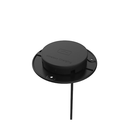 Richelieu Recessed Bottom Mount Wireless QI Charger, Black OEXH700A900