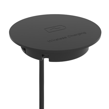 Richelieu Recessed Top Mount Wireless QI Charging Station, Black OEXH702A900
