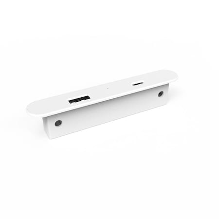 Richelieu 5 V Rectangular Recessed or Surface Mount USB Charger, White OEXH715B030