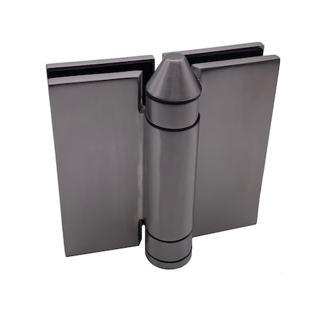 Richelieu 180 Degree Glass-to-Glass Mount Adjustable Spring-Loaded Pool Gate Hinge, Stainless Steel PGHGG180170