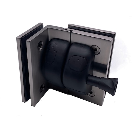 Richelieu 90 Degree Glass-to-Glass Magnetic Pool Gate Latch, Stainless Steel PGLGG090170