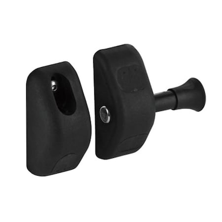 Richelieu Side-Pull Magnetic Safety Pool Gate Latch, Black PGLM90