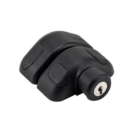 Richelieu Side-Pull Magnetic Safety Pool Gate Latch with Key, Black PGLMK90