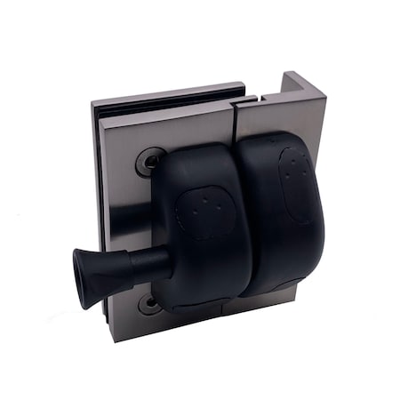 Richelieu 90 Degree Post-to-Glass/Wall-to-Glass Magnetic Pool Gate Latch, Stainless Steel PGLSQPG170