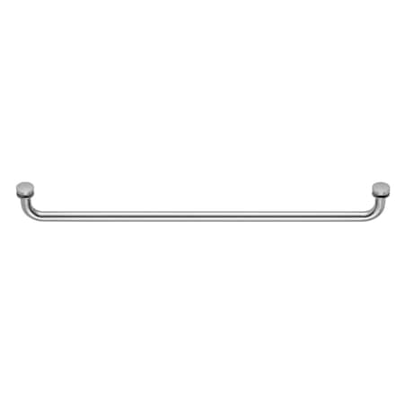 Richelieu 24inch 610 mm Center to Center Round Towel Bar for Glass Door, Chrome SDTRDS07524140