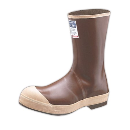 Servus Men's Tall Rubber Boots, Steel Toe Toe, 12in Height, Copper/Tan ...