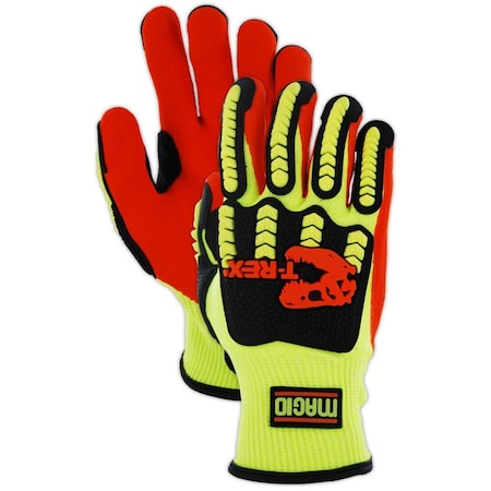 MAGID T-REX Impact Glove - ANSI A8 Cut Resistant, Level 3 Impact, Size XL, Extremely Lightweight