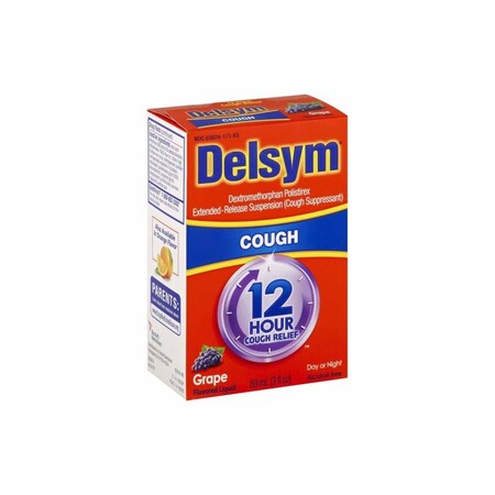 Delsym Cold and Cough Relief 30 mg / 5 mL Strength Liquid 3 oz ...
