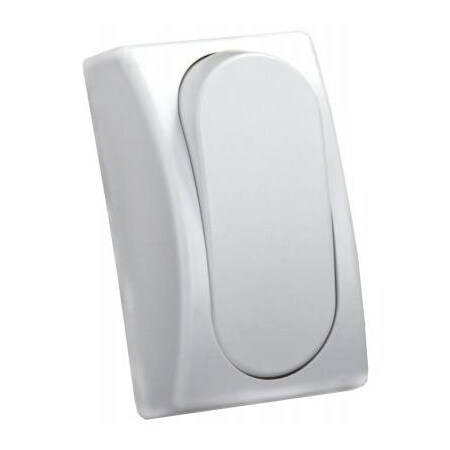 Jr Products MODULAR SPST ON/OFF SINGLE SWITCH, WHITE 13575 | Zoro