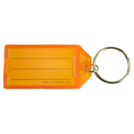 Midwest Fastener Orange Plastic Ring Key Tags with Splits 6PK 35564 | Zoro