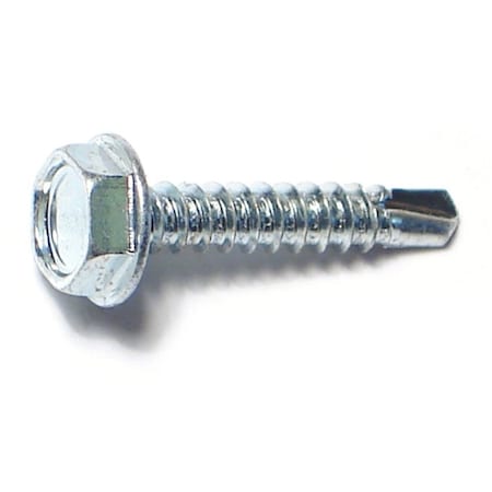 36004 Midwest Fastener Self-Drilling Screw, #6 x 3/4 in, Zinc Plated Steel ...
