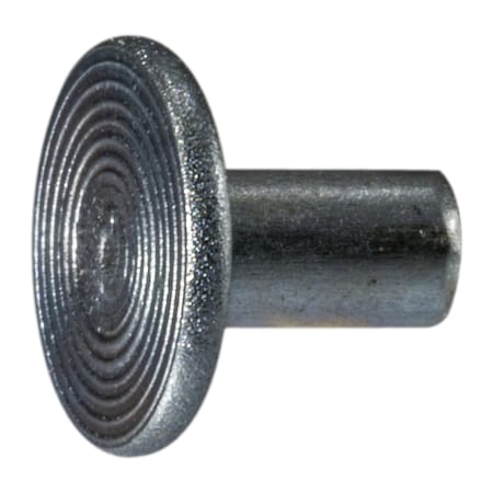 Midwest Fastener Tinner Rivet, Flat Head, Steel Body, 100 PK 62204 | Zoro