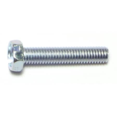 Midwest Fastener #10-32 x 1 in Slotted Hex Machine Screw, Zinc Plated ...