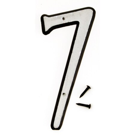 Hy-Ko 4In Reflective Plastic Number 7, 10PK A30607 | Zoro