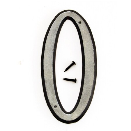 Hy-Ko 4In Reflective Plastic Number 0, 10PK A30610 | Zoro