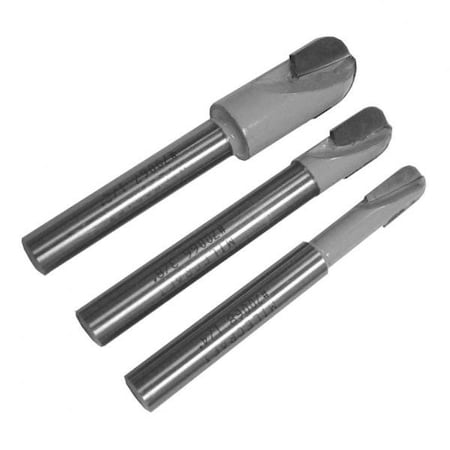 Milescraft 3pc. Core Box Router Bit Set with sizes 1/4