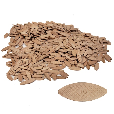 Milescraft 5455#FF Biscuits In A Bottle – 1000-Pack Birch Hardwood Biscuits For Wood Joining & Crafting
