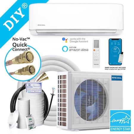 Mrcool E Star DIY 4th Gen 24k BTU Ductles Mini-Split 230/60HZ PR DIY-24 ...