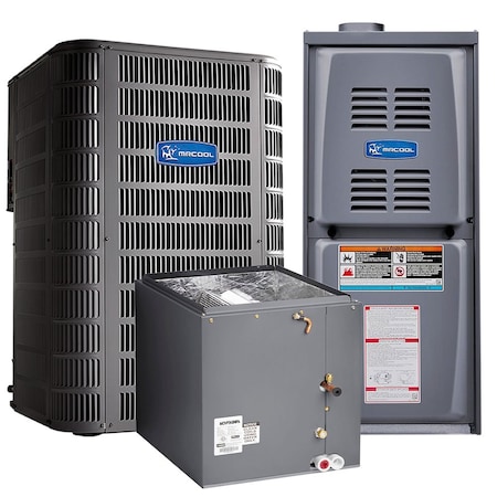 Mrcool 110k BTU 80% AFUE 3 Ton 16 SEER Variable Speed Central A/C Upflow  MAC1636V48GM811 | Zoro