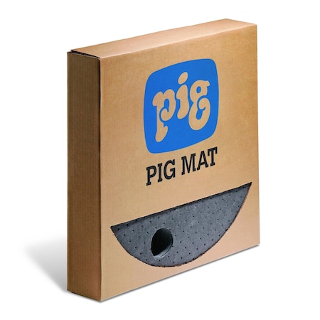 Pig Mat Table Pig Barrel Top Absorbent Mat with Poly Backing, 25PK MAT1500 | Zoro
