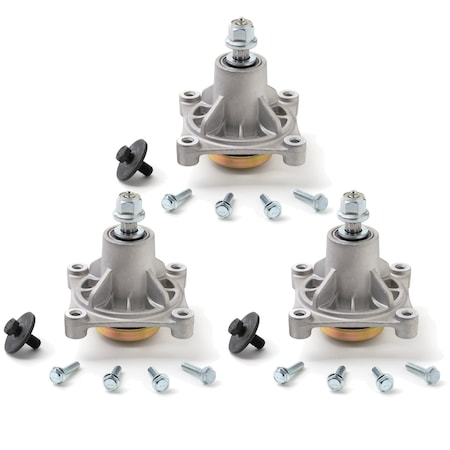 3-Pack Deck Spindle Assembly For Husqvarna 48" 52" 61" Mowers - Replaces 539112170