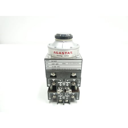 Agastat 10-200SEC 120V-AC TIME DELAY RELAY 2414AE | Zoro
