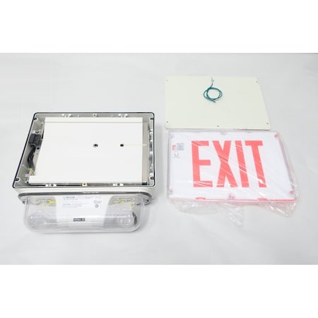 Lightalarms EMERGENCY LIGHT COMBINATION 120/277V-AC EXIT SIGN ...