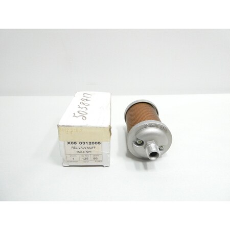 Alwitco REL-VALVE 1/2IN 125PSI NPT PNEUMATIC MUFFLERS AND SILENCER X05 ...
