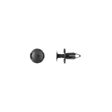 8MM BLACK NYLON PUSH RETAINER5, 4PK