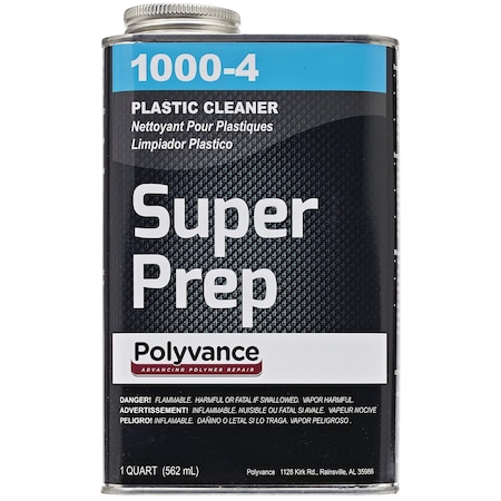 Polyvance Super Prep plastic cleaner quart Quart 1000-4 | Zoro