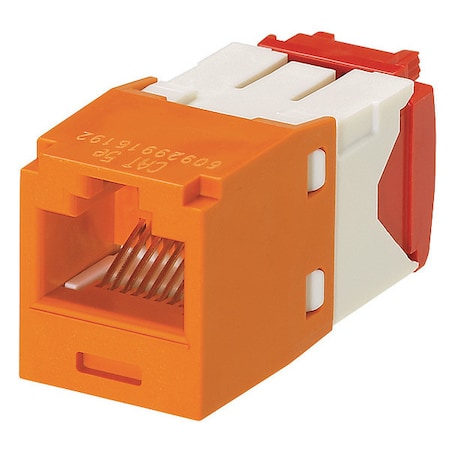 Panduit Module, Cat5e, Utp, 8p8w, Tgstyle, Or CJ5E88TGOR | Zoro