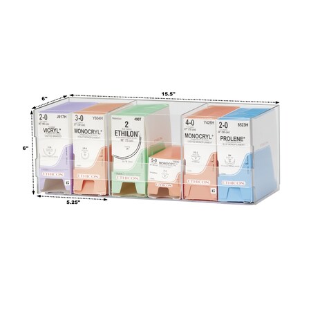 Omnimed Impact Resistant Wall Mounted Suture Rack (Single Tier) 304100 ...