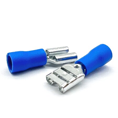 50+ Pairs Blue 6.3mm Male & Female Insulated Spade Connectors – By Switch Electronics