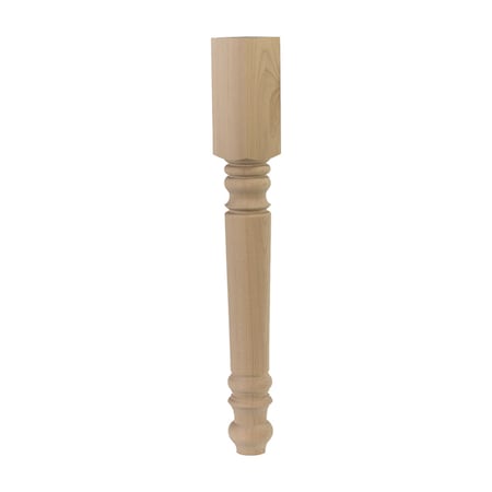 Osborne Wood Products 24 1/4 x 2 3/4 Farm Tall End Table Leg in Black ...