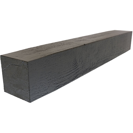 Ekena Millwork Rough Sawn Faux Wood Fireplace Mantel, Burnished Cedar, 4H  x 8D x 72W MANURS04X08X72BC | Zoro
