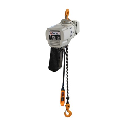 Starke Electric Chain Hoist, 2,000 lb, 20 ft, Hook Mounted, 460V 3 ...