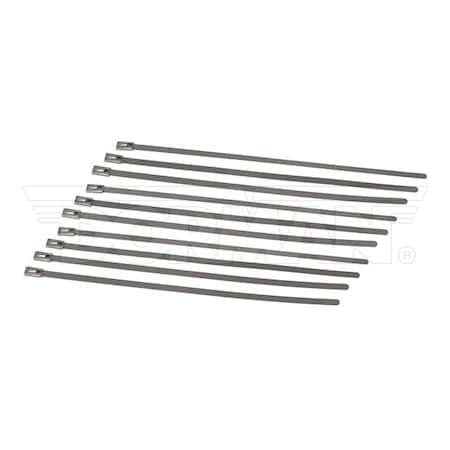 Motormite Cable Tie, 11 in L, Natural, Stainless Steel, 100 lb Strength ...
