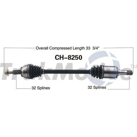 CV Axle Shaft Front-Left/Right SurTrack TO-8250 CV Axle Shaft Front-Left/Right SurTrack TO-8250