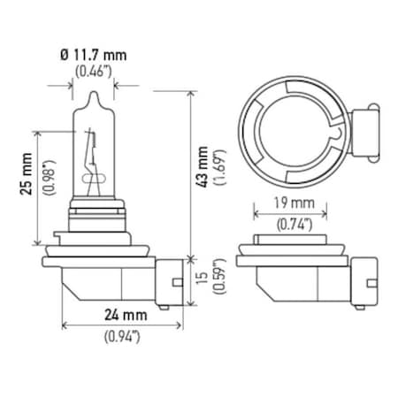 BULB H9 12V 65W PGJ1