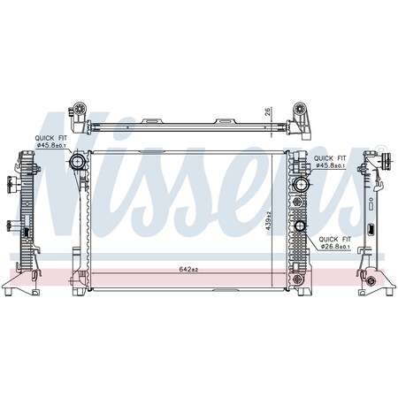 Nissens Radiator,67168